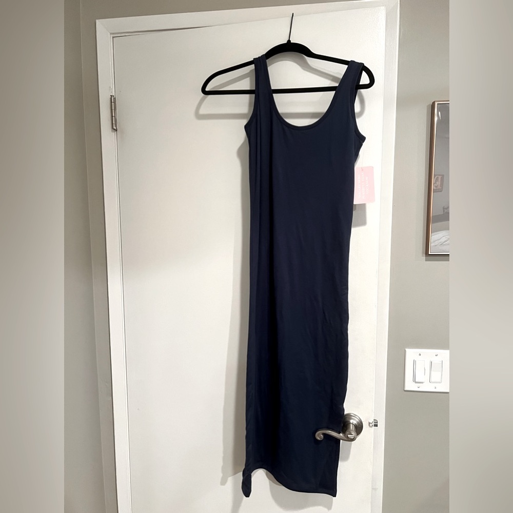 Brand new navy maternity dress size small